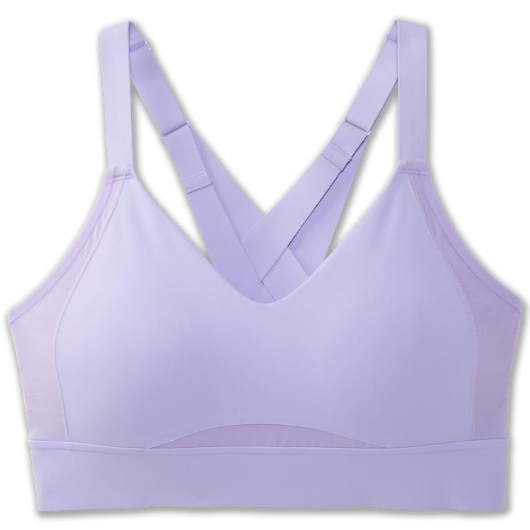 Brooks DRIVE INTERLACE Running Bra Womens Sale - Lavender Purple/Violet Dash (VXA351982)